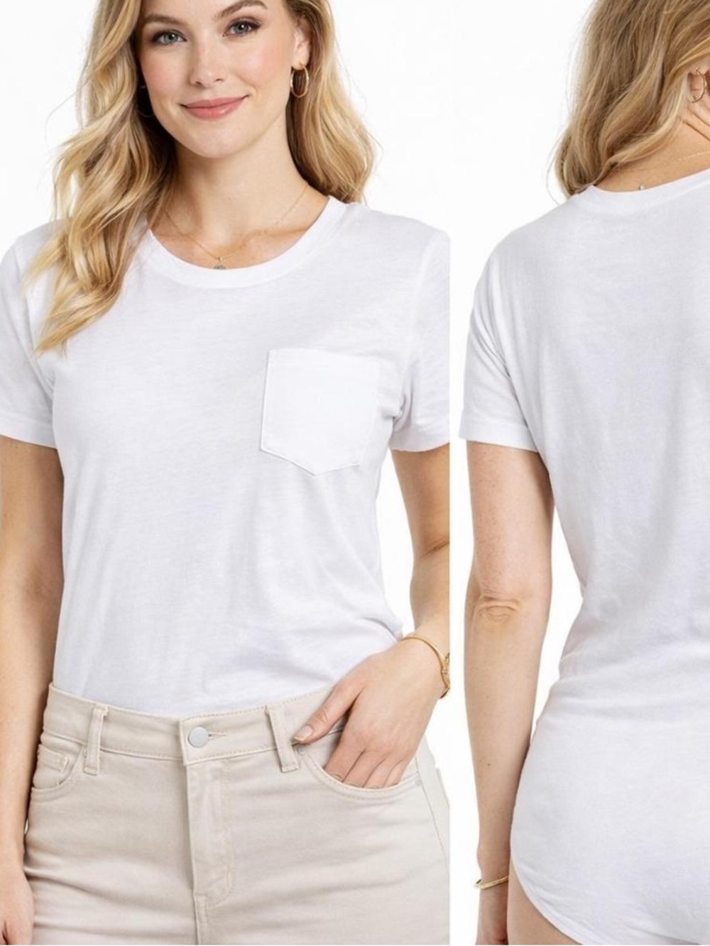 J. Crew Gray Bodysuit Pocket Tee. Size XS.